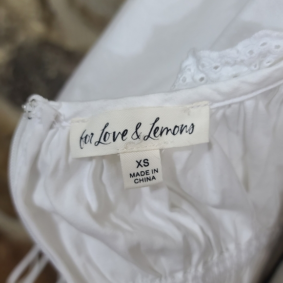 For Love & Lemons Jackson Ruffle Smocked Mini Dress - Picture 6 of 9